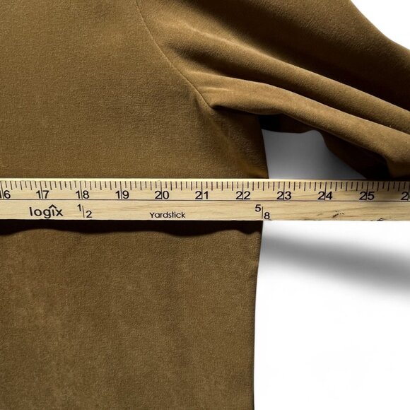 Casual Corner Annex Women's Brown 2 Pc Suit Set Soft Jacket Skirt Size XL - Picture 6 of 15